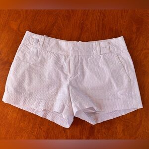 Banana Republic White Eyelet Chino Style Shorts